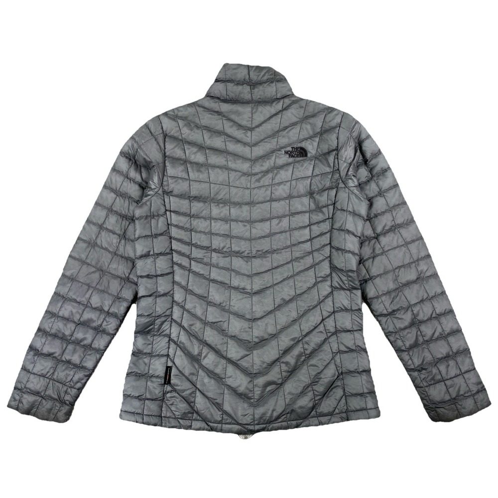 The North Face Thermoball Jacket Women's Small Gray Quilted Full Zip - Picture 2 of 7